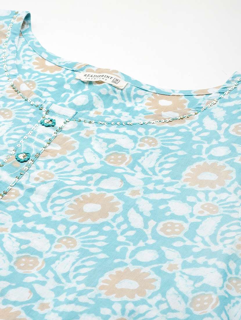 women floral kurta palazzo set with dupatta - 21252907 - Standard Image - 4