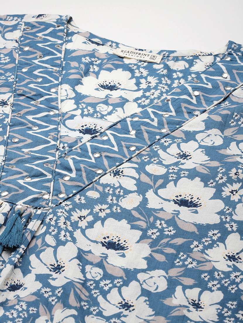 women blue kurta pant set with dupatta - 21252908 -  Standard Image - 4