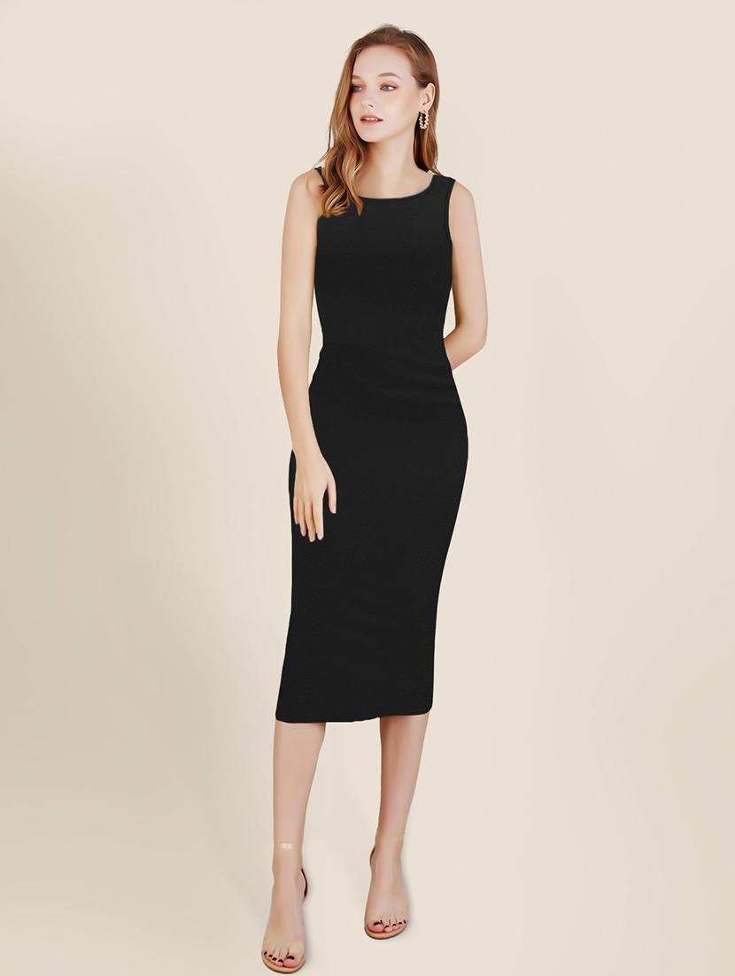 women black lycra bodycon dress - 21252954 - Zoom Image - 0