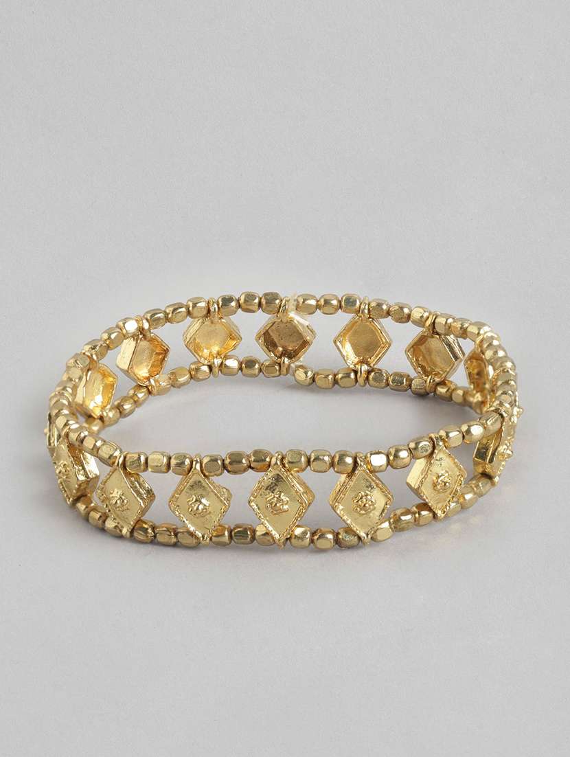 gold brass bangle bracelet