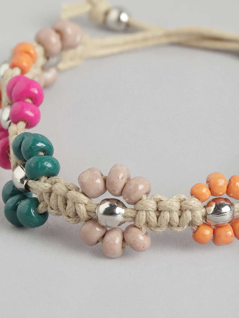 multi colored beaded bracelet - 21252983 -  Standard Image - 1