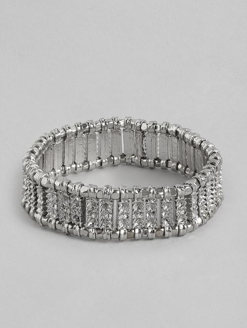 silver brass bangle bracelet - 21252988 - Standard Image - 0