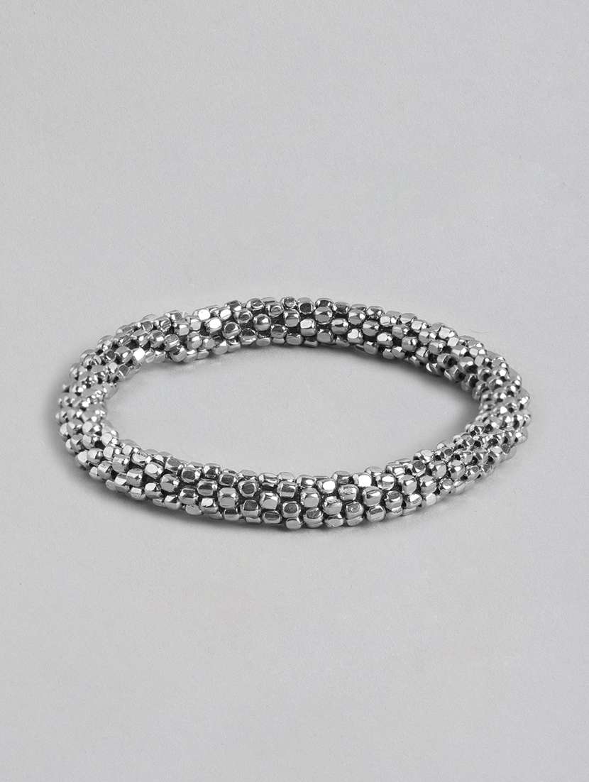 silver brass bangle bracelet - 21252996 -  Zoom Image - 0