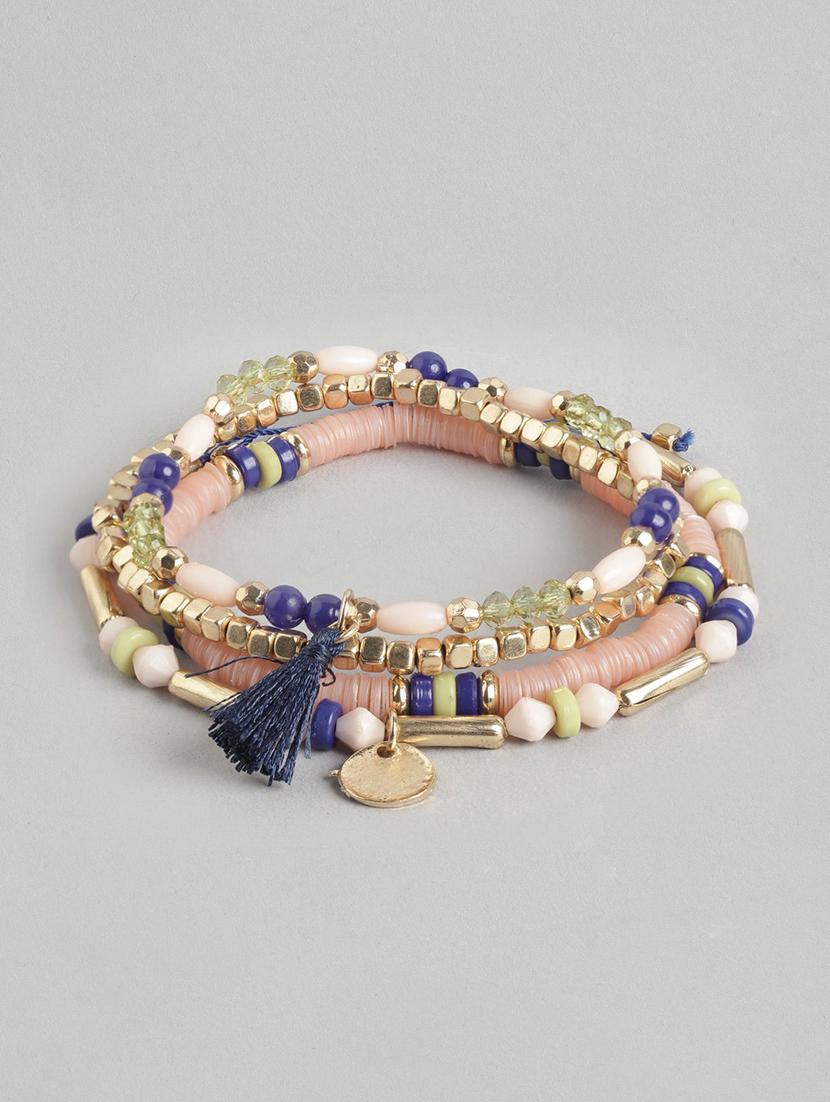 set of 4 multi colored beaded bracelet - 21252999 -  Standard Image - 1