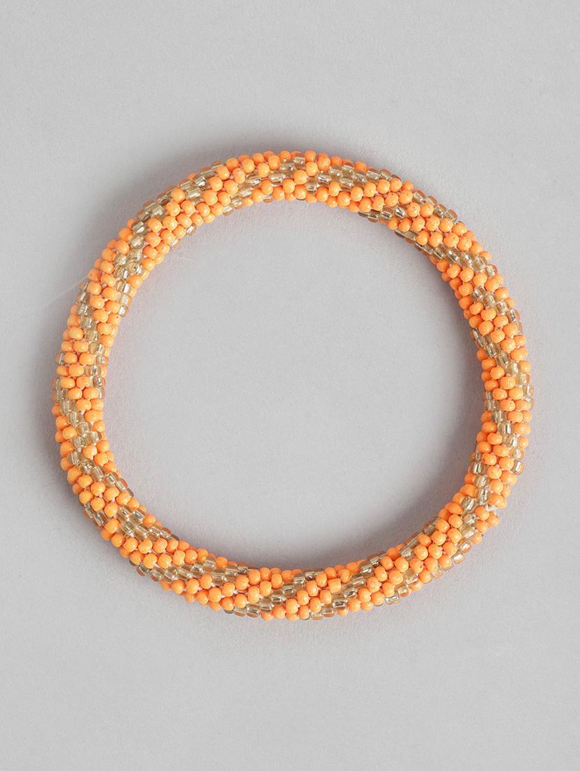 orange metal bangle bracelet - 21253000 - Standard Image - 1