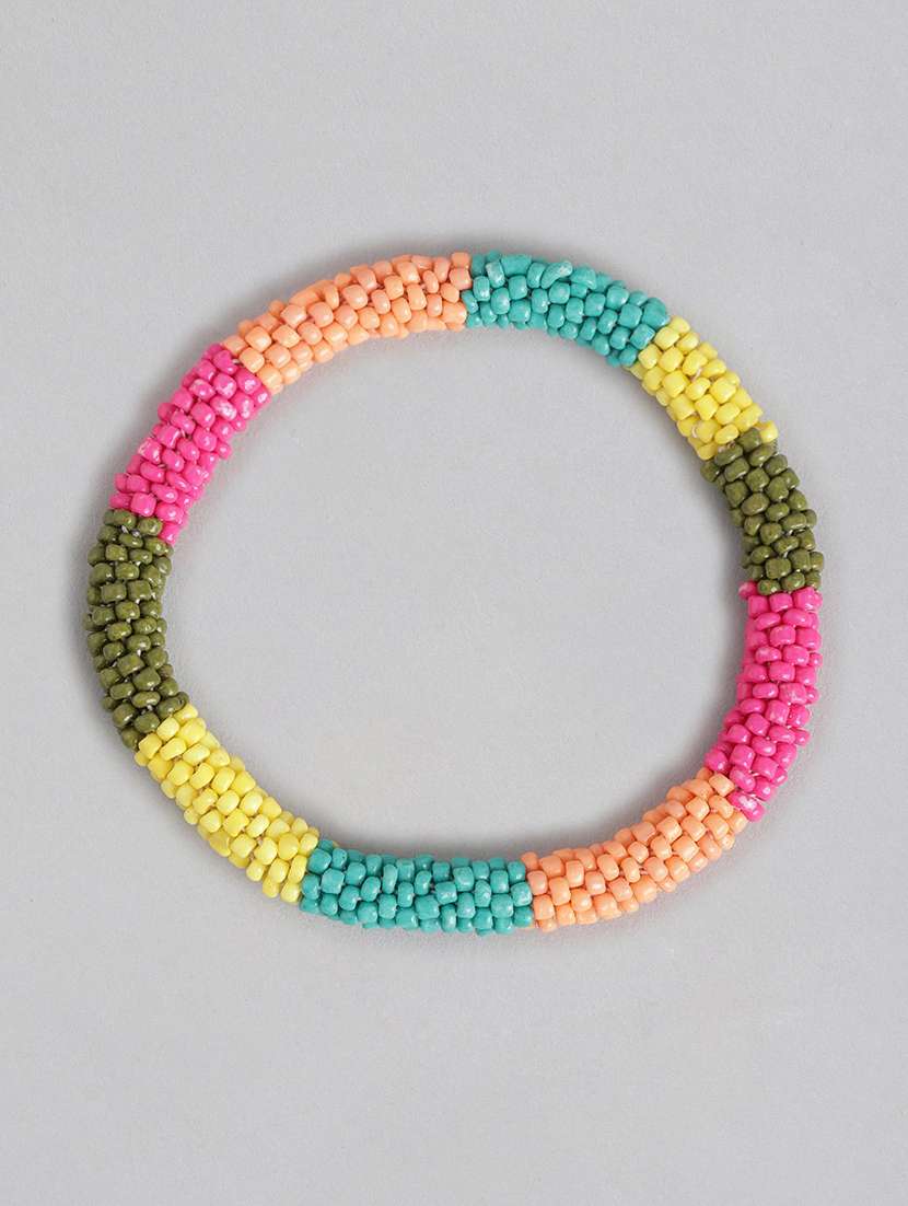 multi colored metal bangle bracelet - 21253001 -  Standard Image - 1