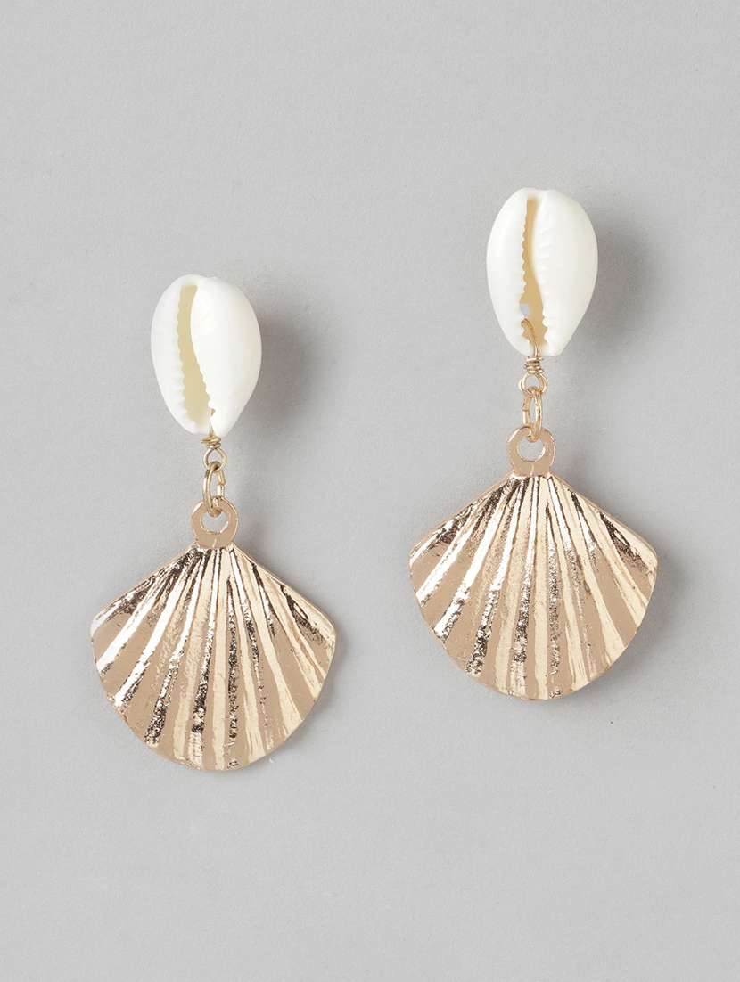 gold metal drop earring