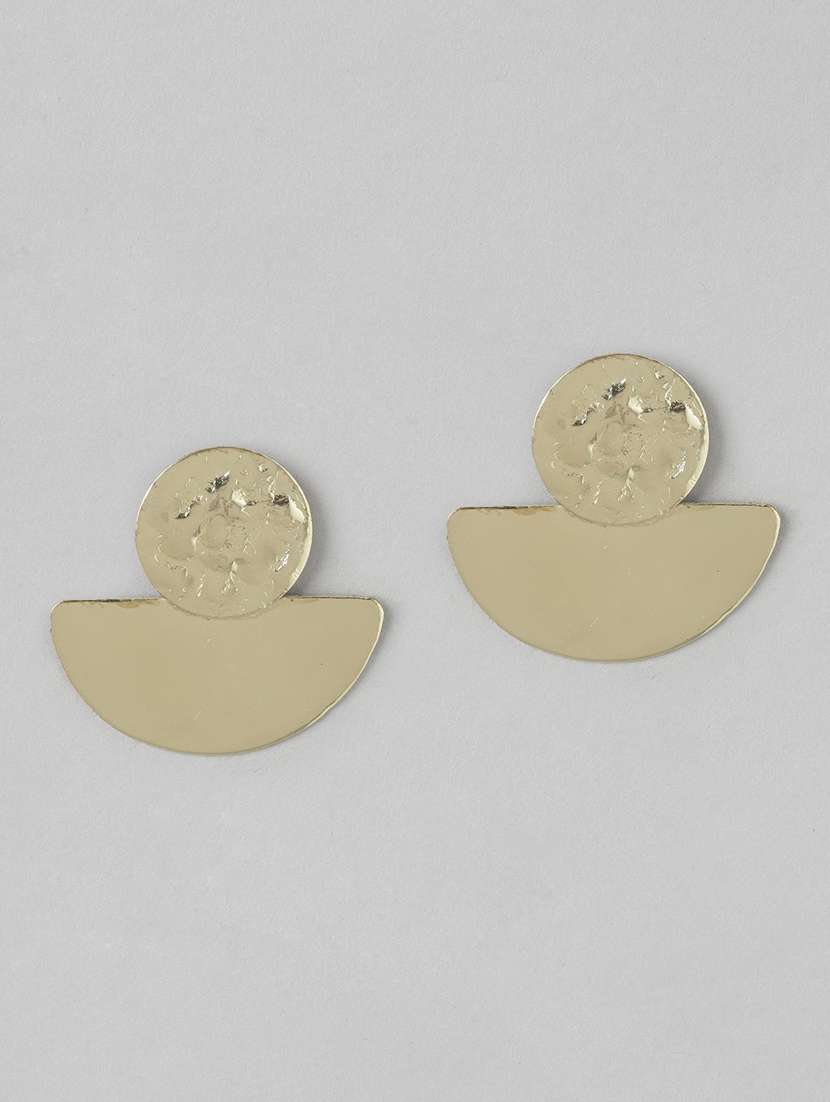 gold metal drop earring