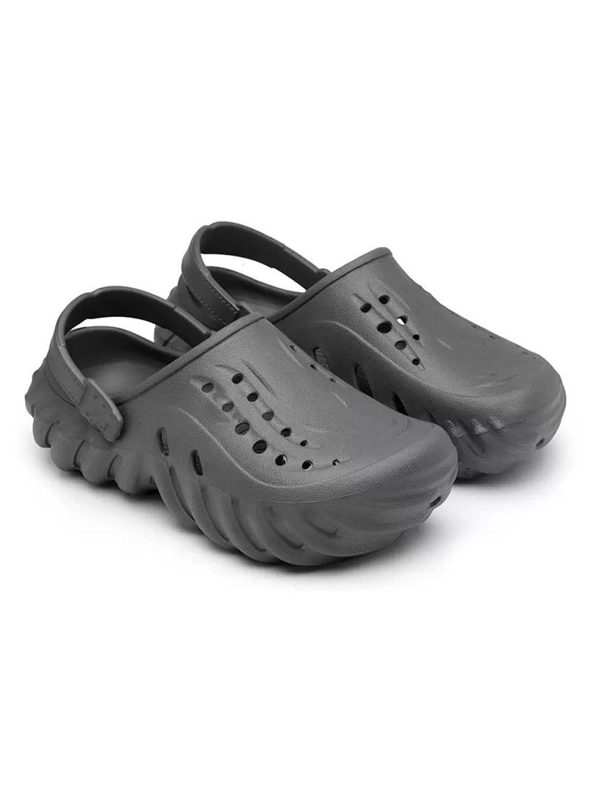 grey solid crocks with slingback - 21253290 -  Standard Image - 1