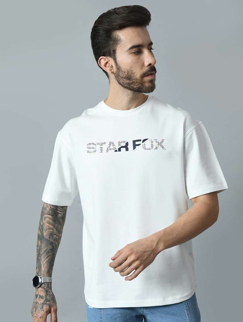 white cotton oversized t-shirt