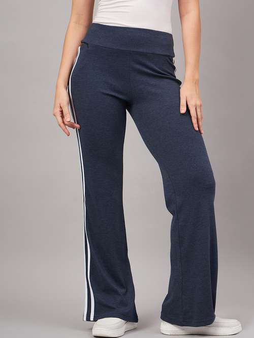 blue polyester track pant - 21253380 - Standard Image - 0