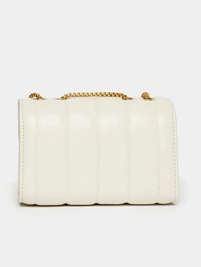 white leatherette (pu) handbag - 21253383 - Standard Image - 1