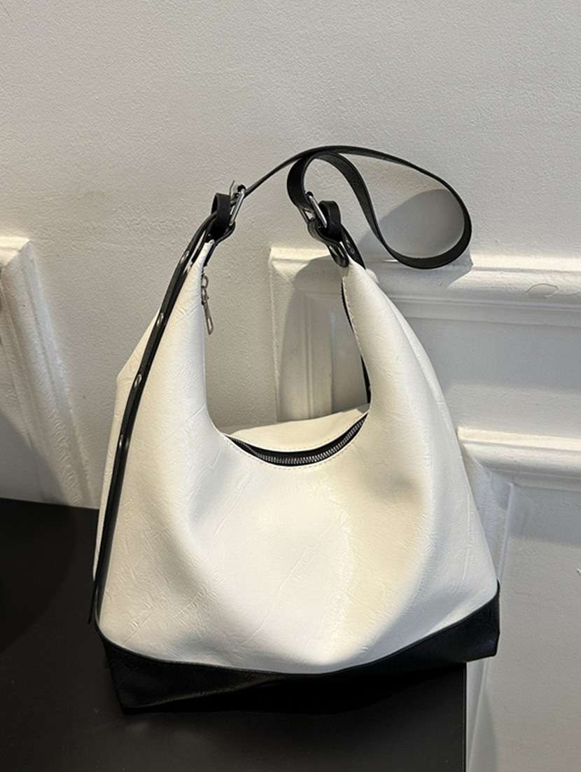 white leatherette (pu) handbag - 21253388 -  Standard Image - 4
