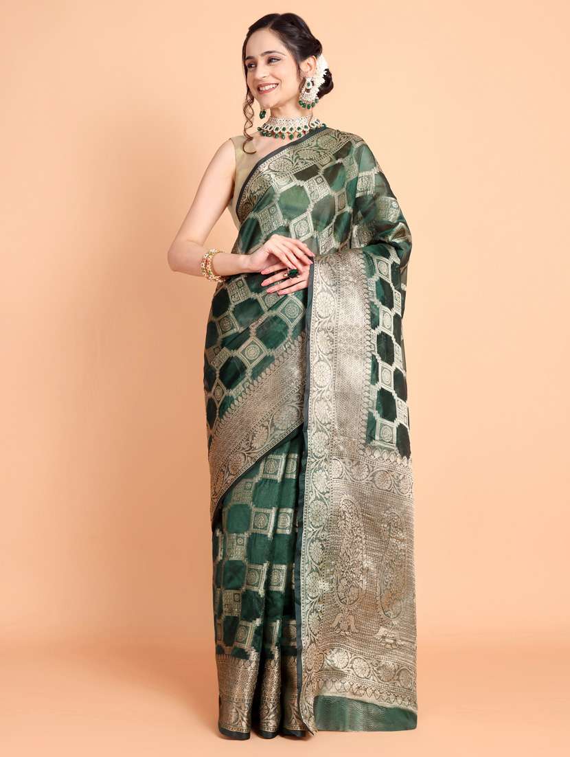 women self design banarasi saree with blouse - 21253412 -  Standard Image - 1
