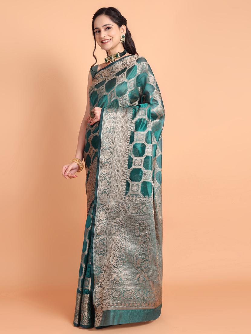 women self design banarasi saree with blouse - 21253413 -  Standard Image - 1