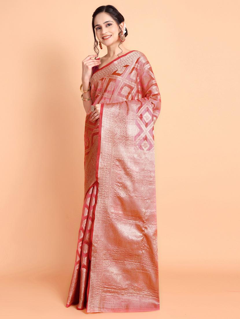 women self design banarasi saree with blouse - 21253415 - Standard Image - 1