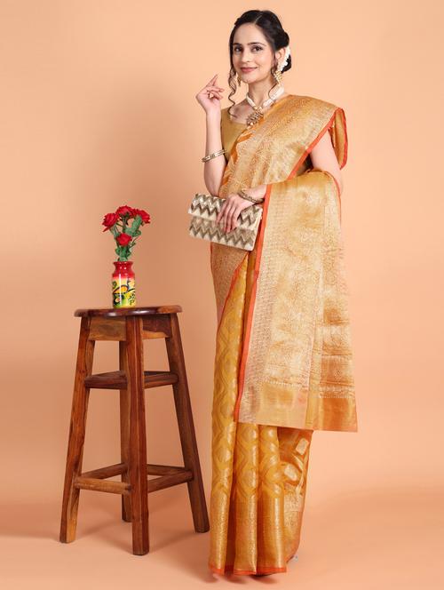 women self design banarasi saree with blouse - 21253420 -  Standard Image - 0