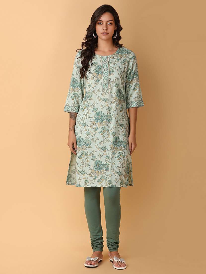 women solids churidar leggings - 21254817 -  Standard Image - 4