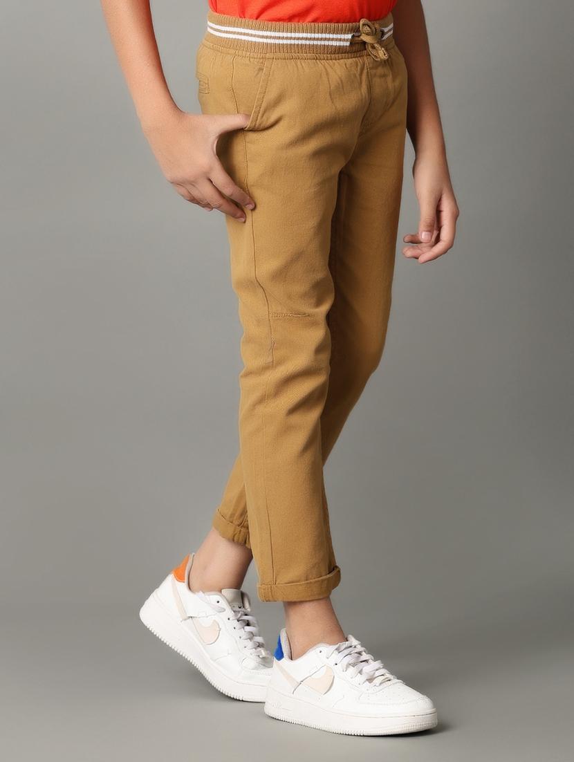 brown cotton cargos trouser - 21254833 -  Standard Image - 1