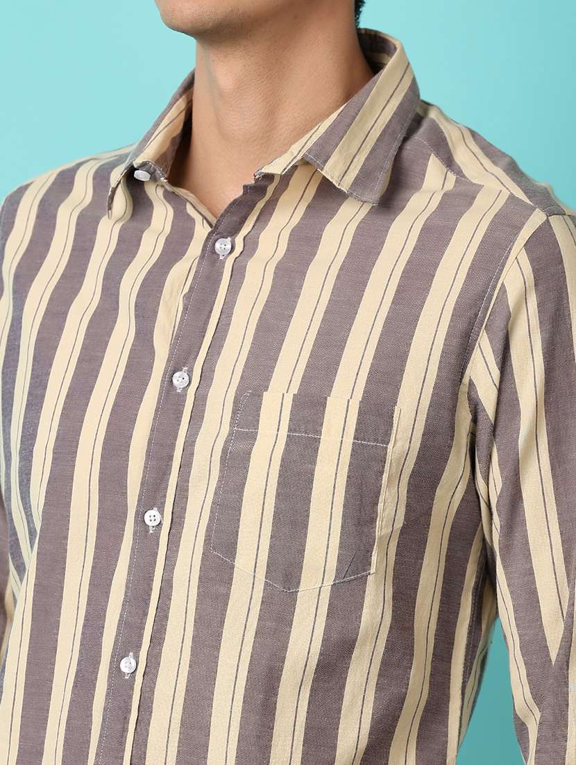 men collared neck long sleeves casual shirt - 21255211 -  Standard Image - 6