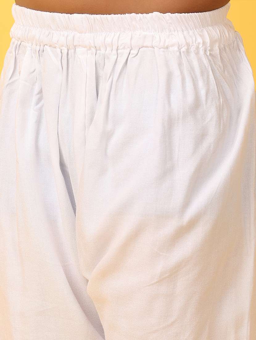 boys yellow self-designed kurta set - 21255326 -  Standard Image - 6