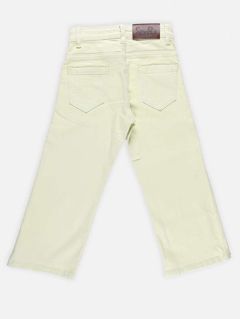 girl solid high rise jean - 21255753 -  Standard Image - 1