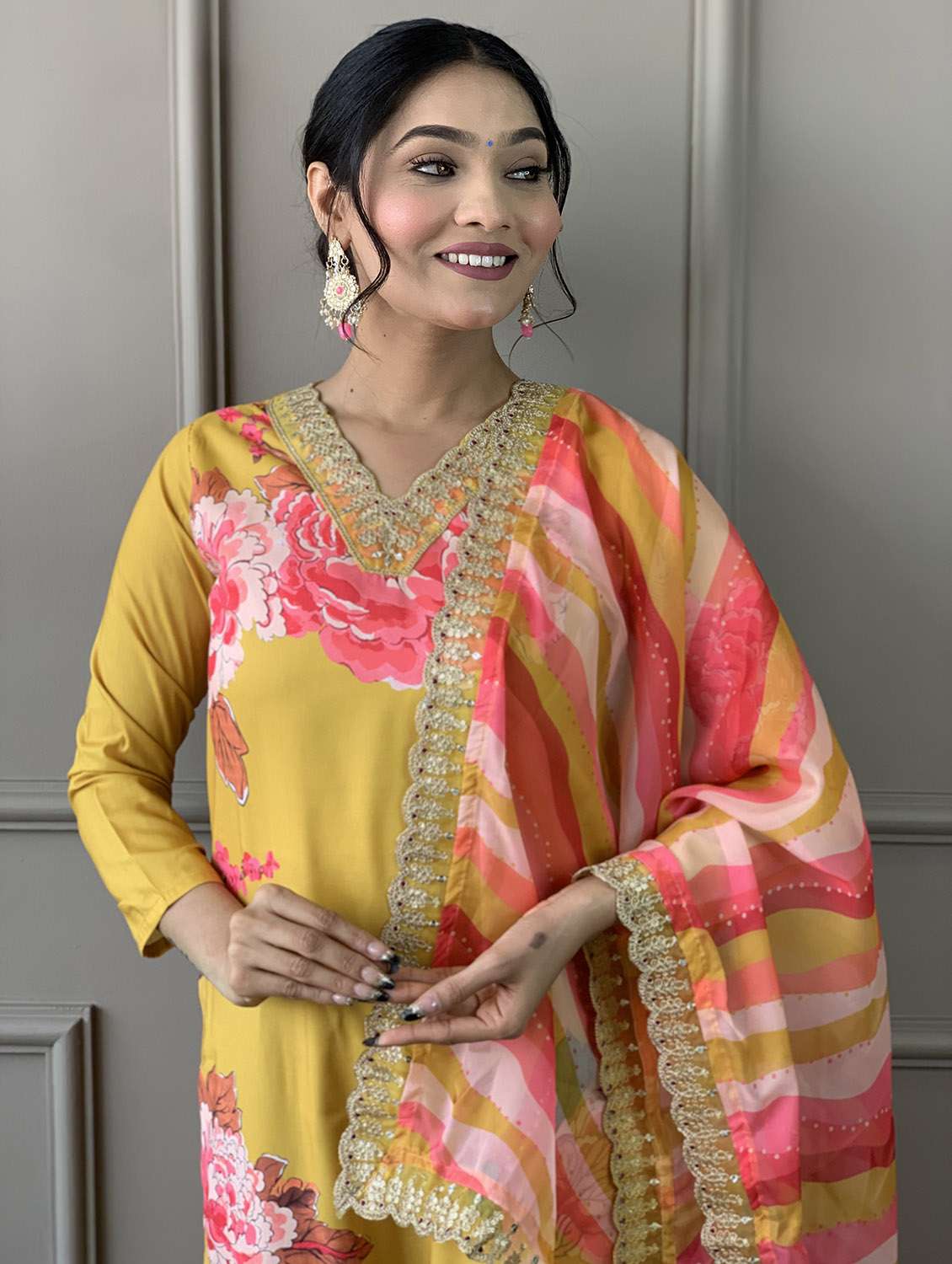 yellow rayon straight kurta - 21255764 - Standard Image - 6