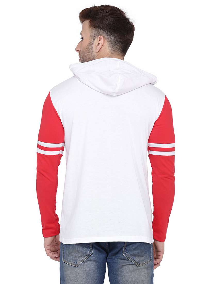 men color block hood neck casual shirt - 21256558 -  Standard Image - 1