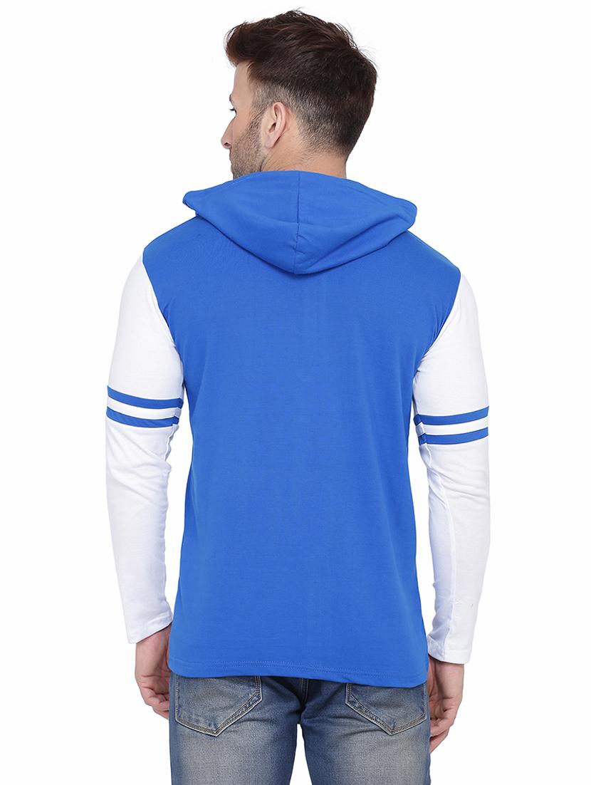 men color block hood neck casual shirt - 21256650 - Standard Image - 1