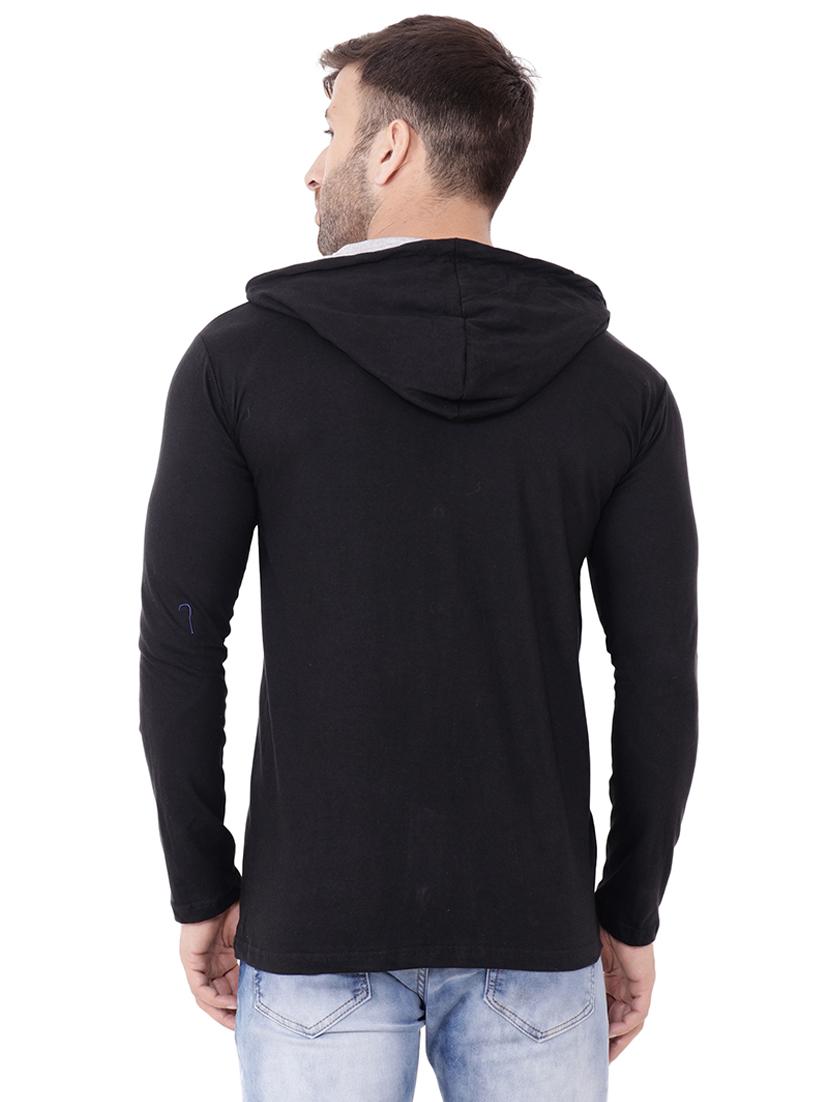 men solid hood neck casual shirt - 21256774 - Standard Image - 1