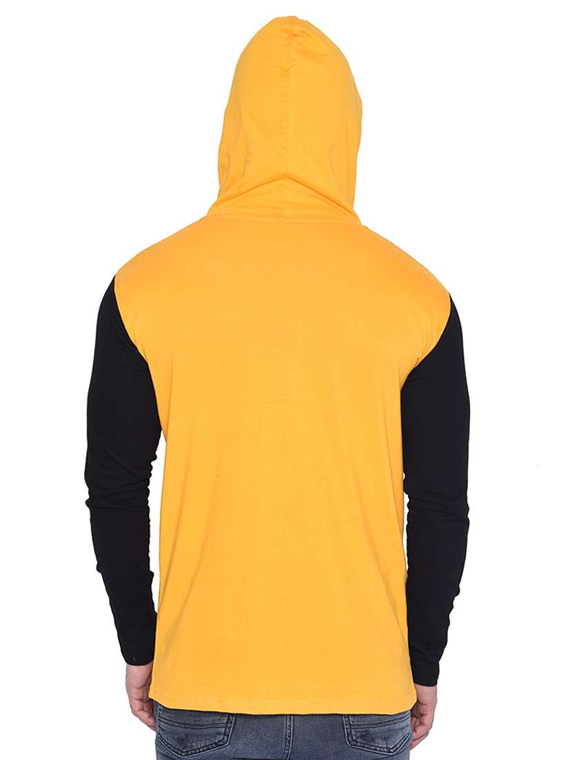 men color block hood neck casual shirt - 21256780 -  Standard Image - 1