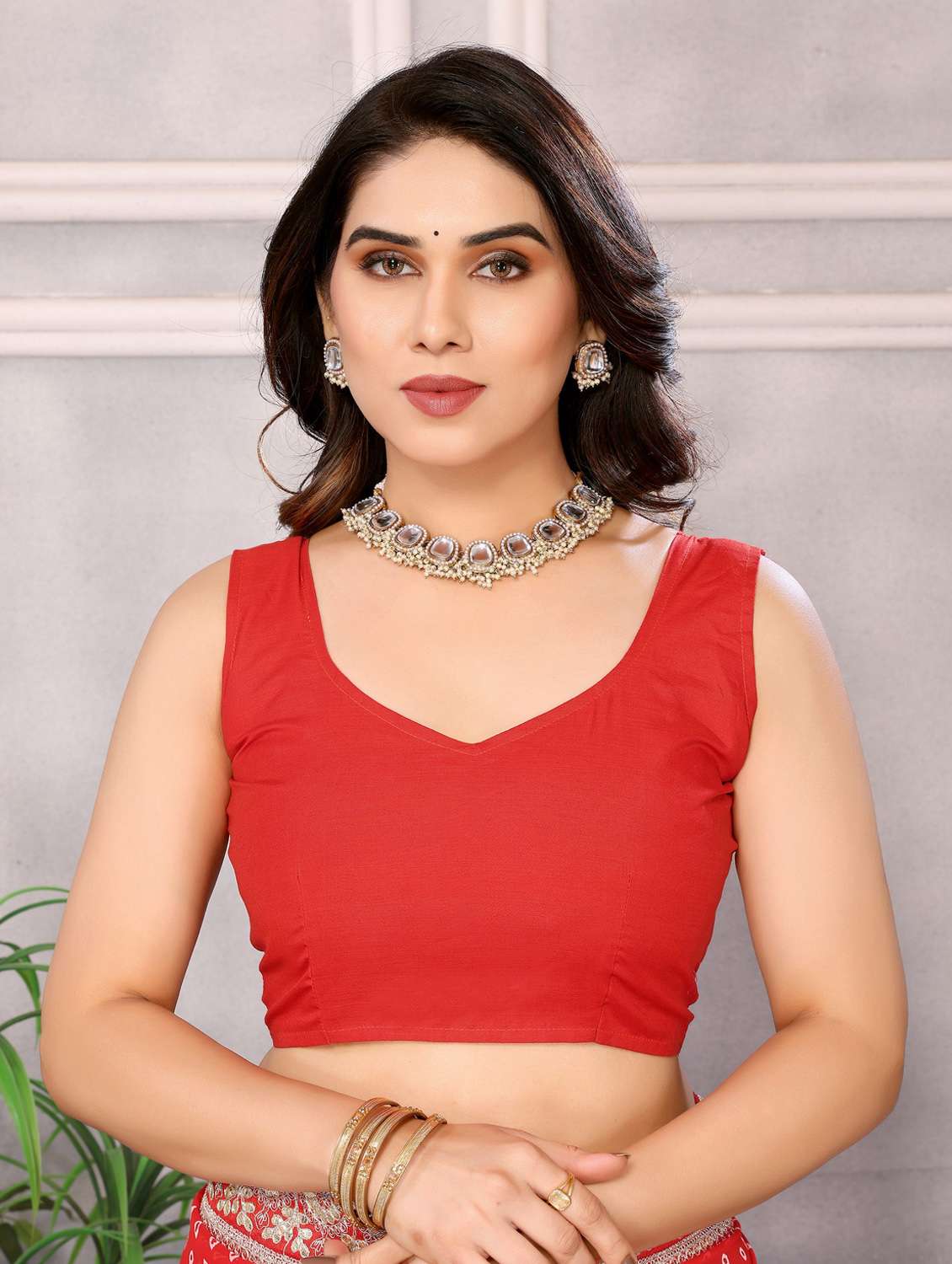 women bandhani lace bordered saree with blouse - 21257473 -  Standard Image - 4