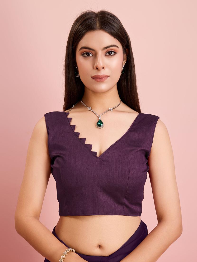 women sequin work embroidered saree with blouse - 21257525 - Standard Image - 4