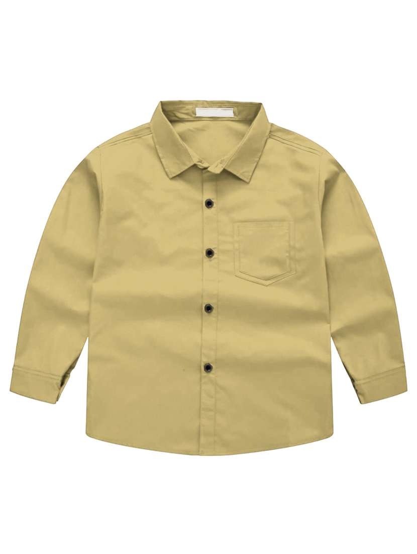 boys cotton solids shirt