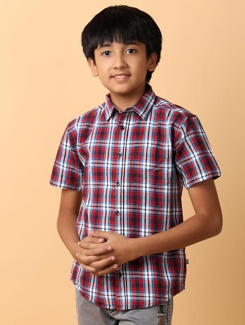boys collared neck short sleeves shirt - 21260569 - Standard Image - 0