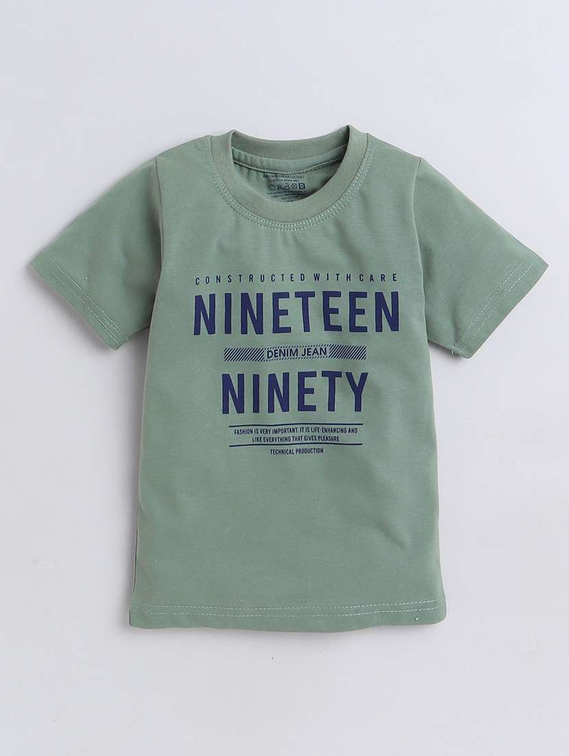 boys front print cotton t-shirt - 21261940 -  Standard Image - 1
