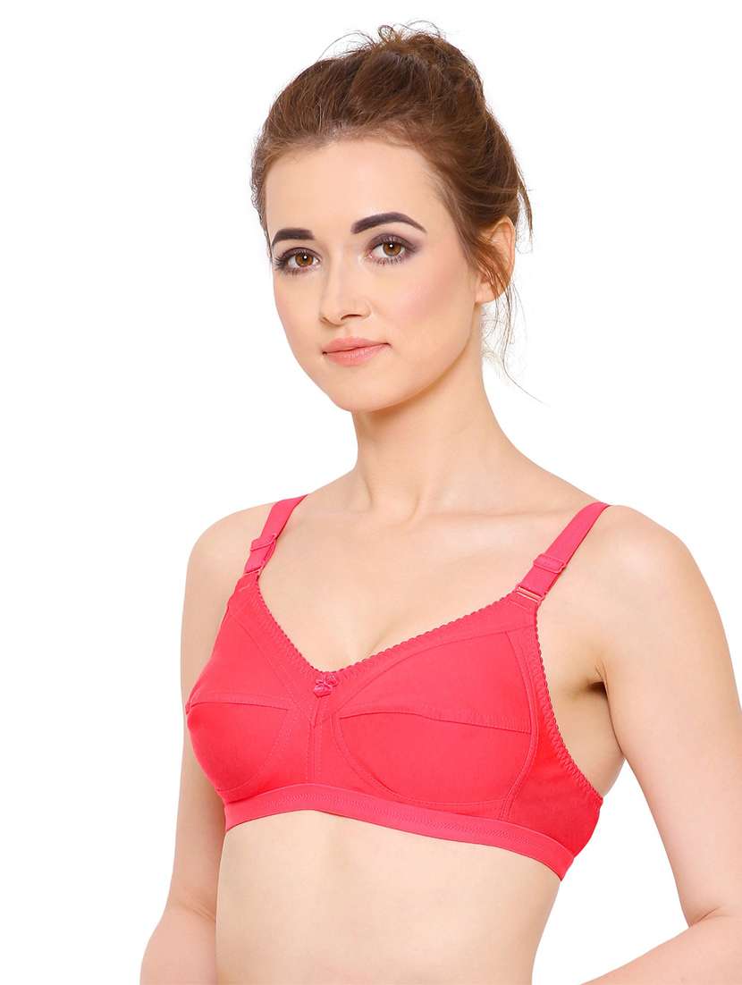 women solid cotton blend bra - 21262841 -  Standard Image - 1