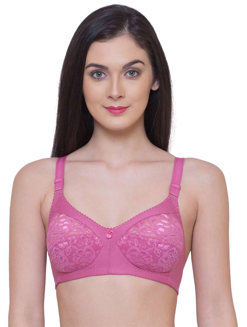 women lace detailed regular bra