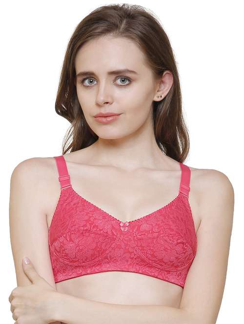 women lace detailed regular bra