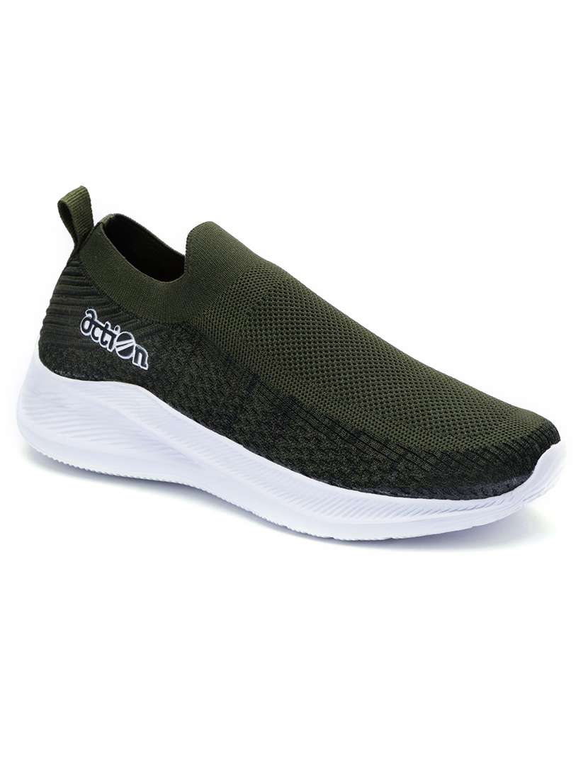 olive mesh sport shoes - 21265924 -  Standard Image - 1