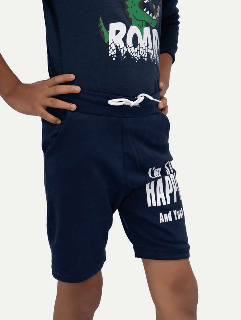 navy blue cotton shorts  - 21268492 -  Standard Image - 1