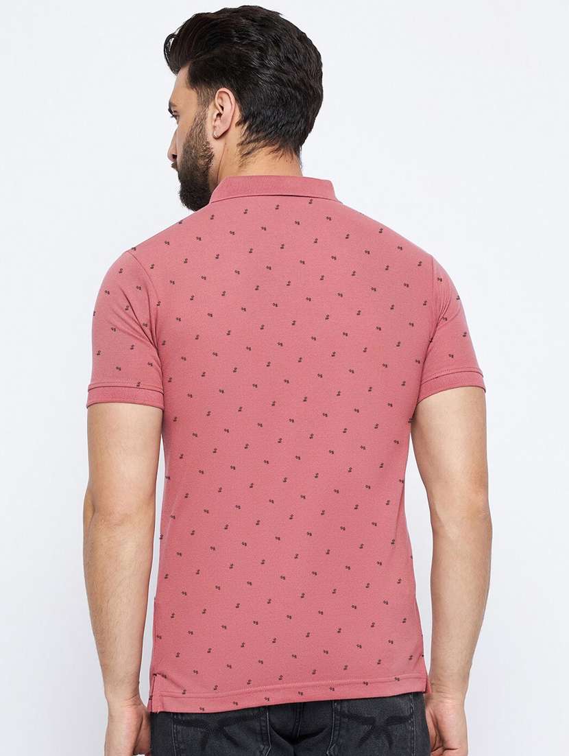 men printed all over print polo t-shirt - 21269264 -  Standard Image - 1