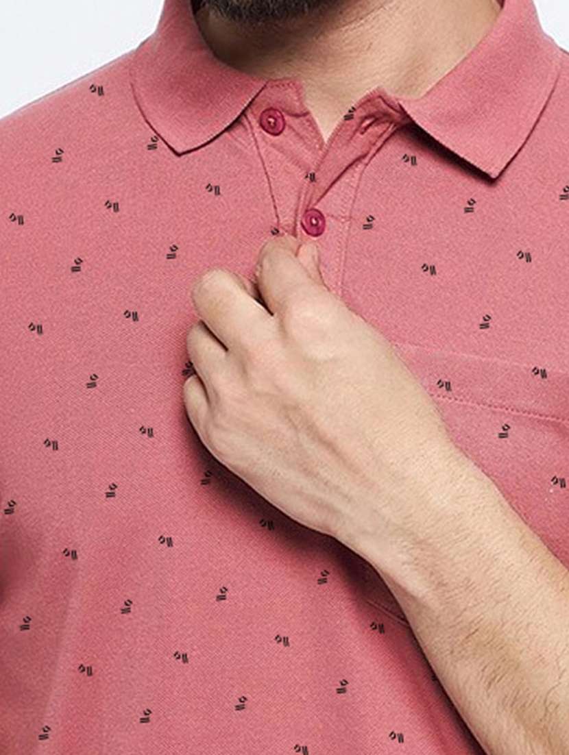 men printed all over print polo t-shirt - 21269264 - Standard Image - 4
