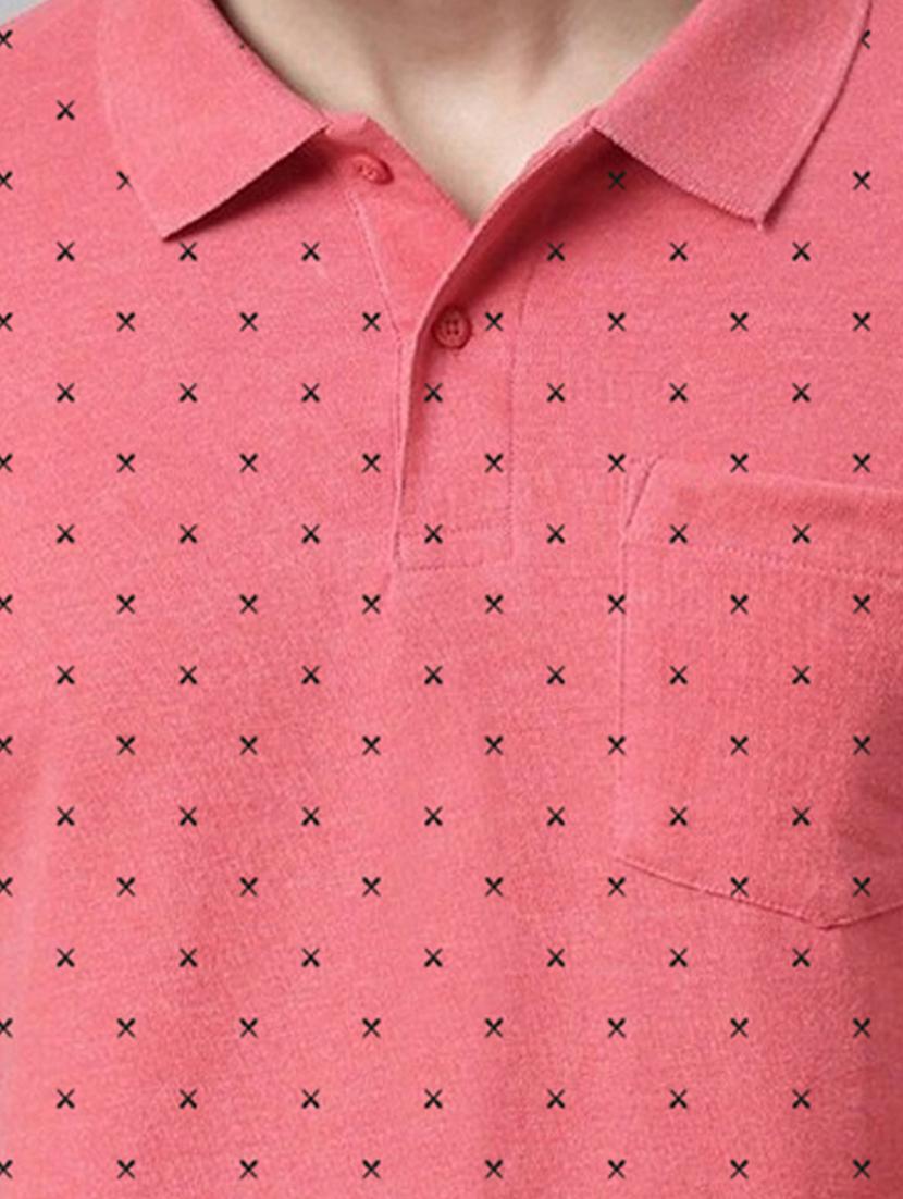 coral cotton all over print tshirt - 21269268 - Standard Image - 4