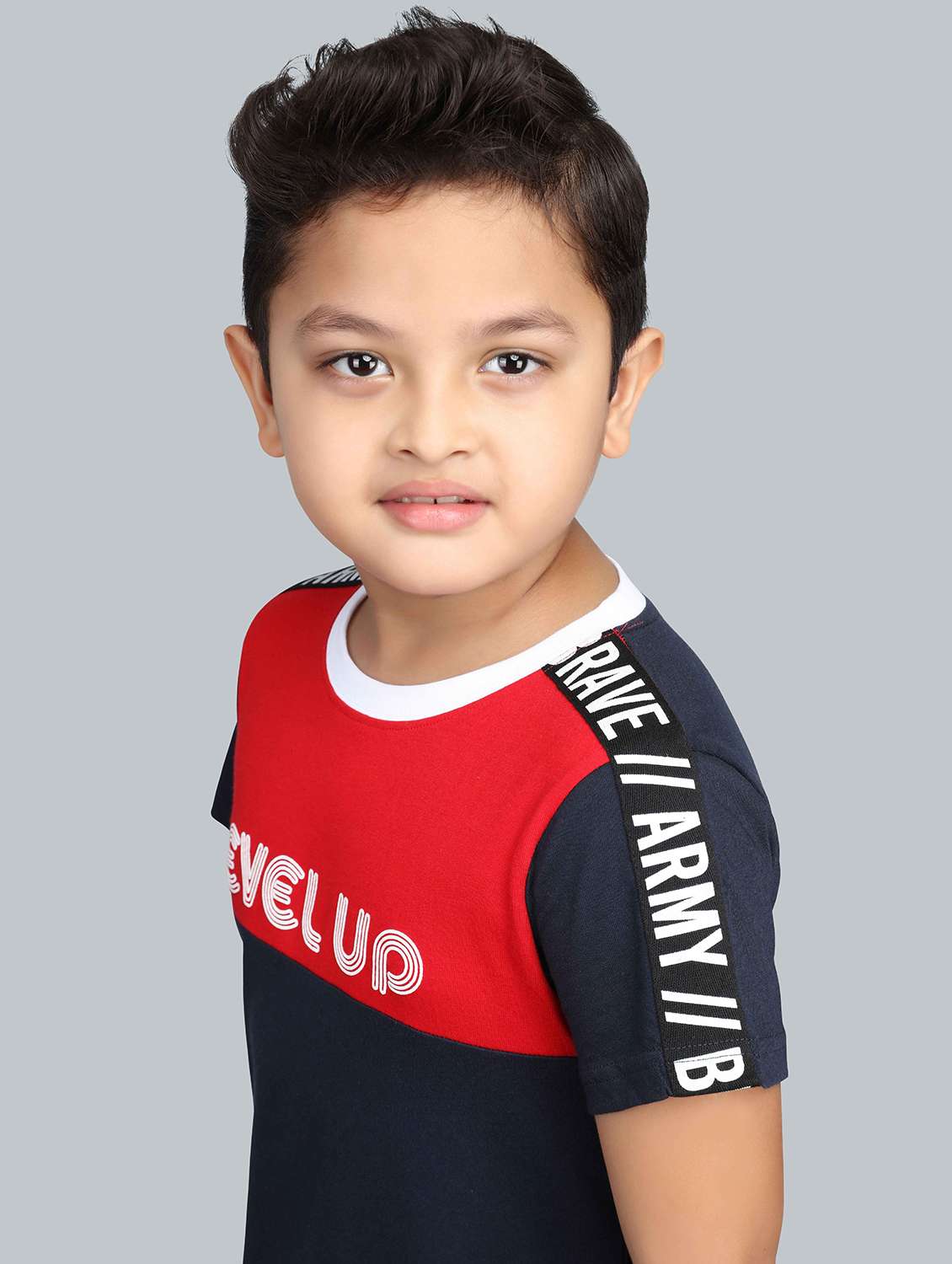 navy blue cotton t-shirt & shorts set - 21271027 - Standard Image - 4