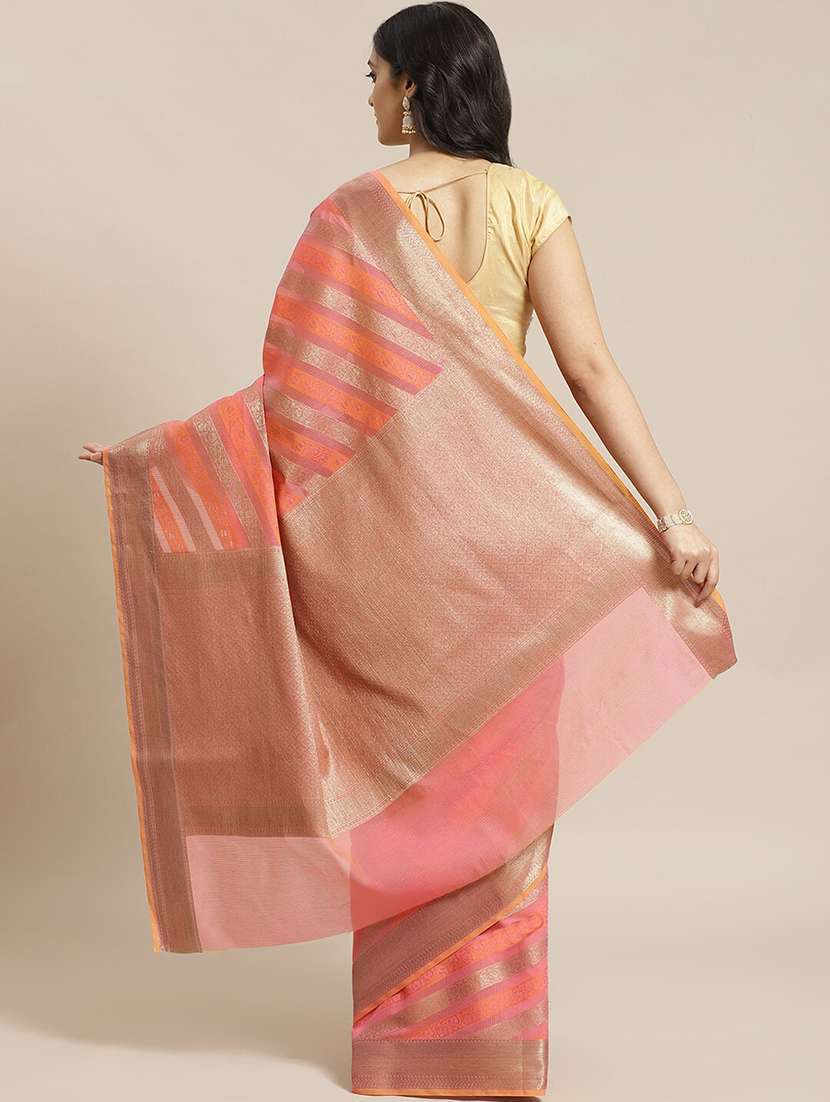 women self design handloom saree with blouse - 21271388 -  Standard Image - 1