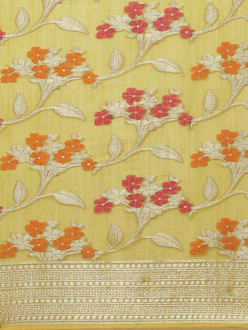 light blue liva banarasi saree with blouse - 21271413 - Standard Image - 4