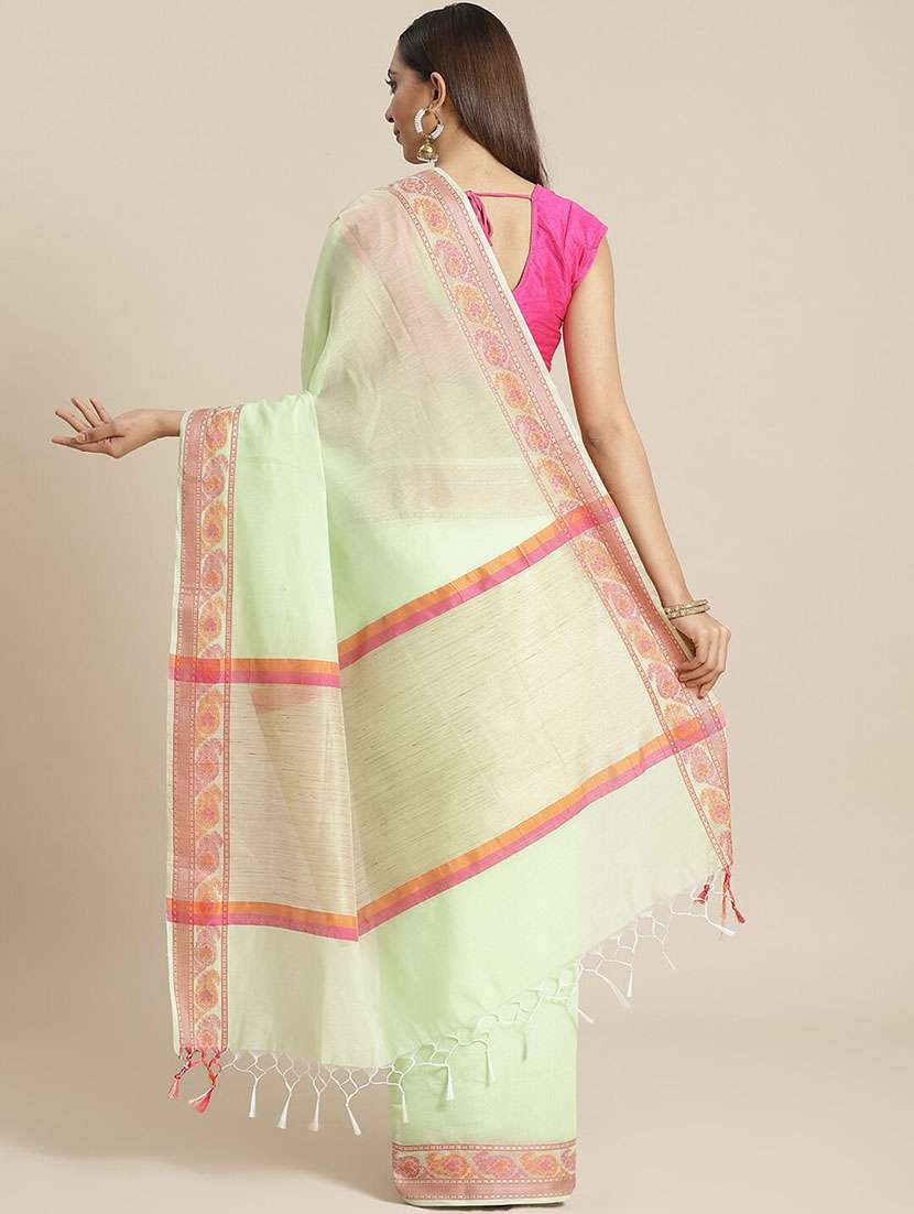 women self design handloom saree with blouse - 21271423 -  Standard Image - 1