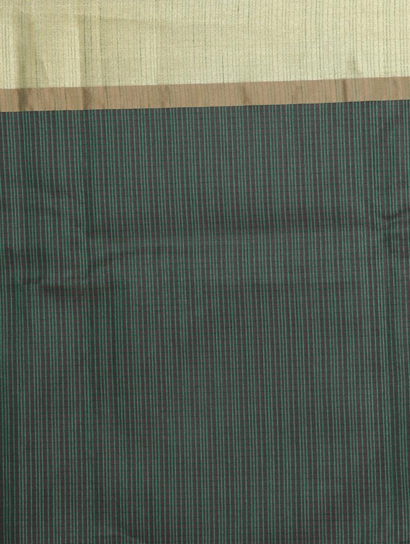 green poly blend banarasi saree with blouse - 21271442 - Standard Image - 4