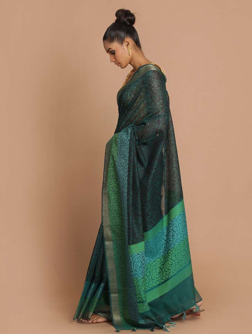 women self design handloom saree with blouse - 21271513 -  Standard Image - 1